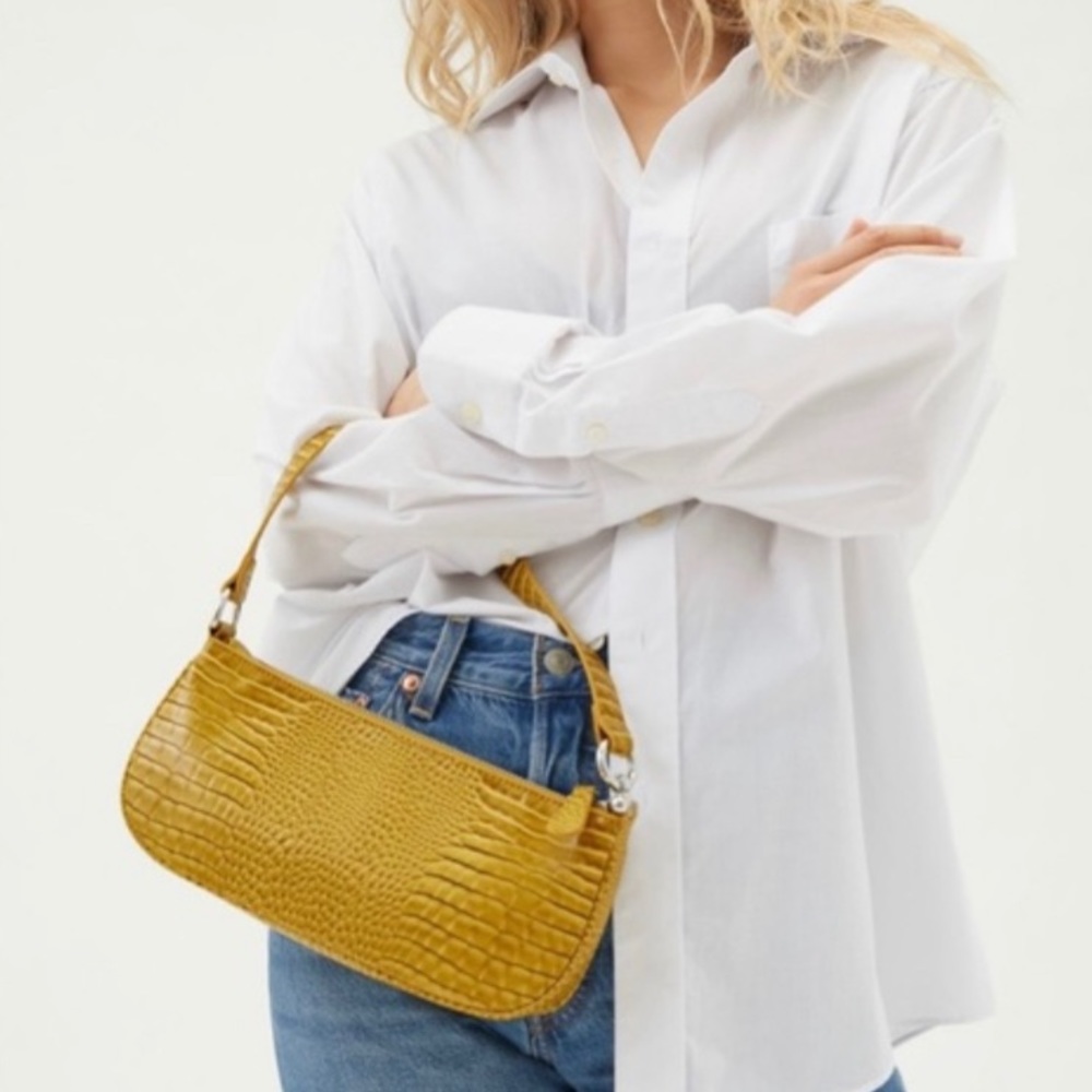 UO croc baguette bag